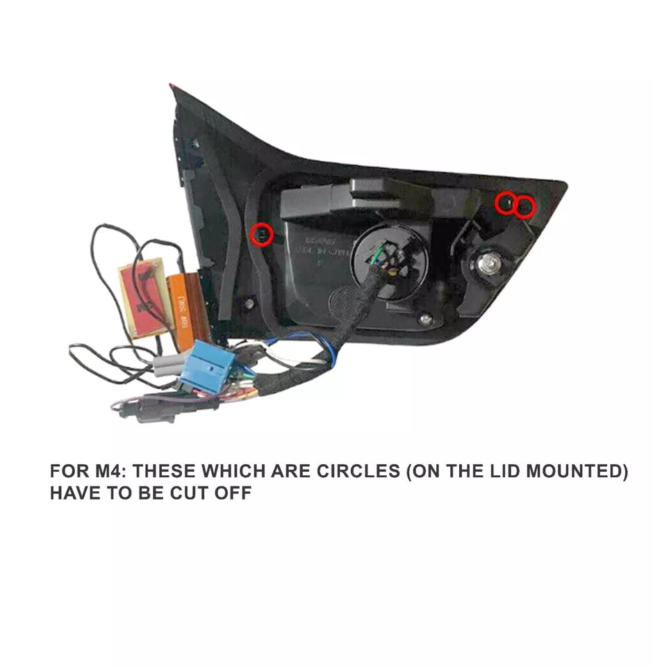 2X SMOKED LED TAIL LIGHTS LAMPS FOR BMW 4 SERIES & M4 F82 F83 F32 F33 F36 14-20